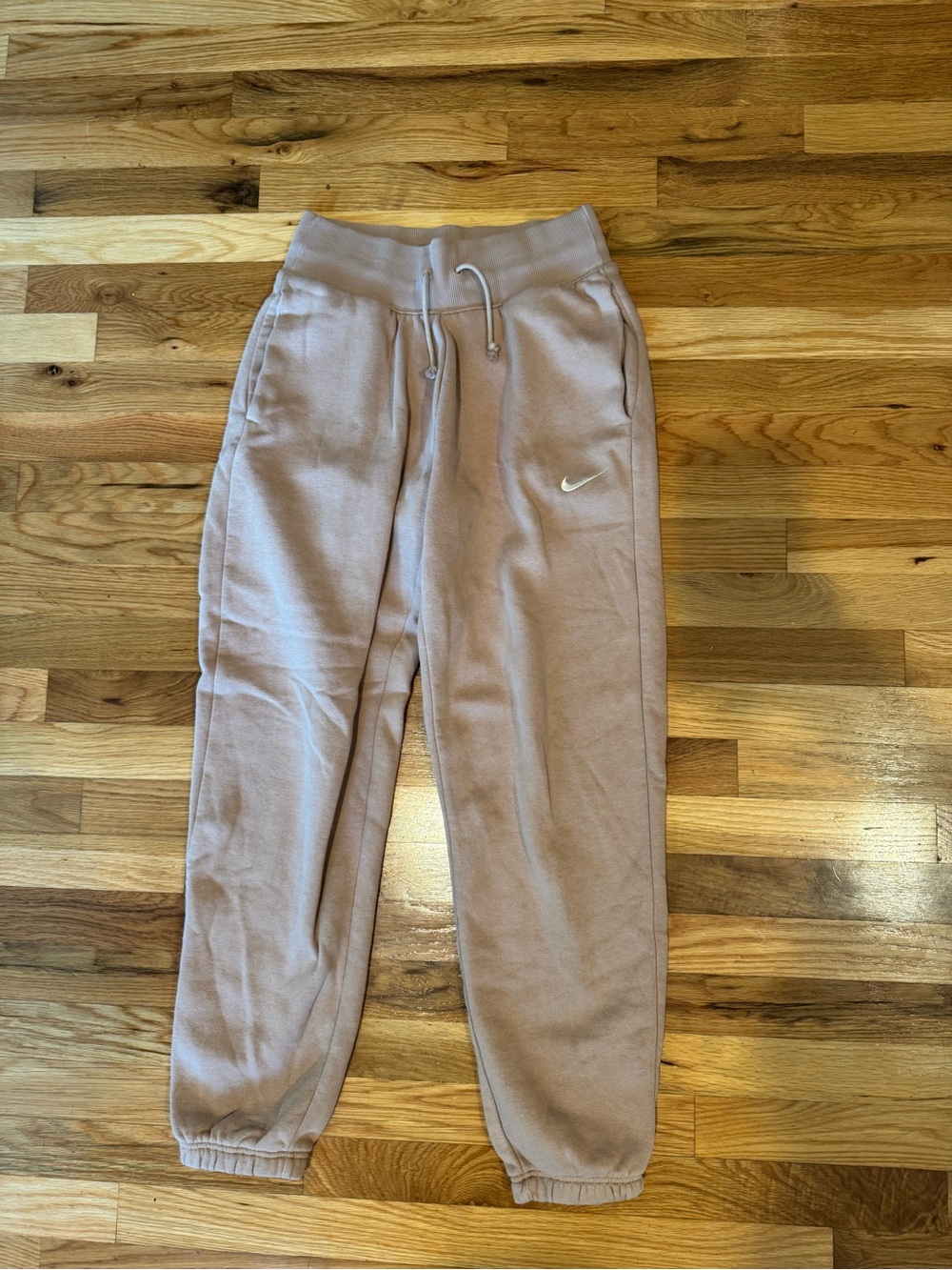 Nike Women's Dusty Pink Taupe Fleece Joggers